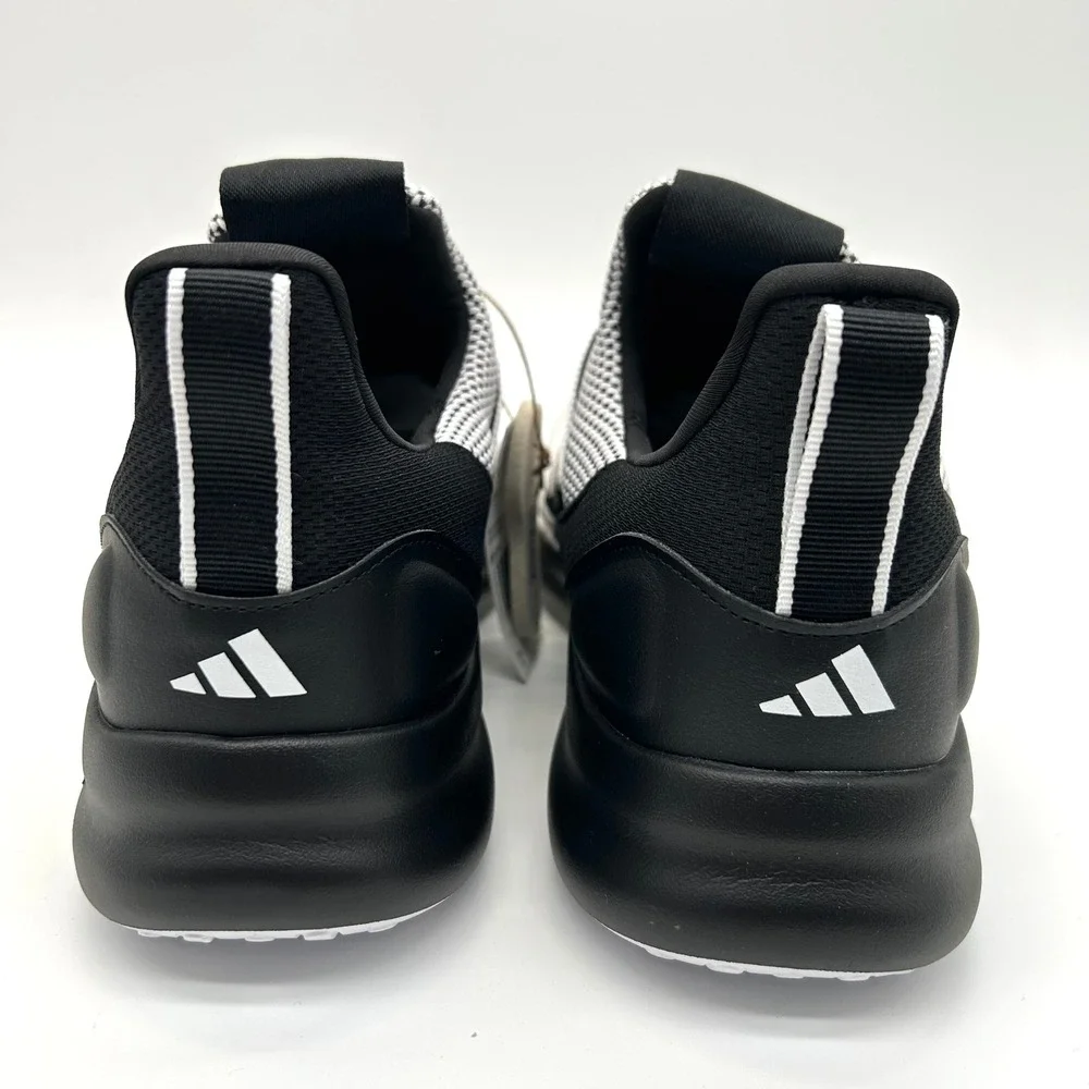 adidas Lite Racer Adapt 7.0 Shoes Mens 11.5 Black White Slip On Knit Sneakers